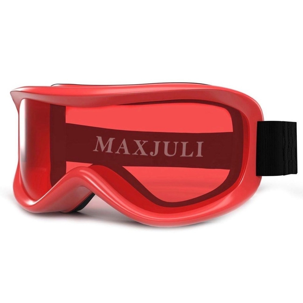 MAXJULI Kids Ski Goggles‎ Red Helmet Compatible Baby Toddler 0-4 UV Protection